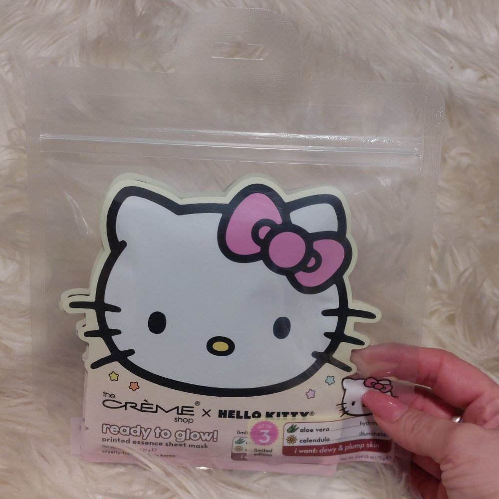 The Crème Shop X Hello Kitty Ready To Glow Printed Essence Sheet Mask